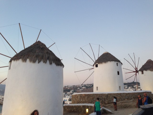 Famous Landmarks in Greece - The Windmills of Mykonos