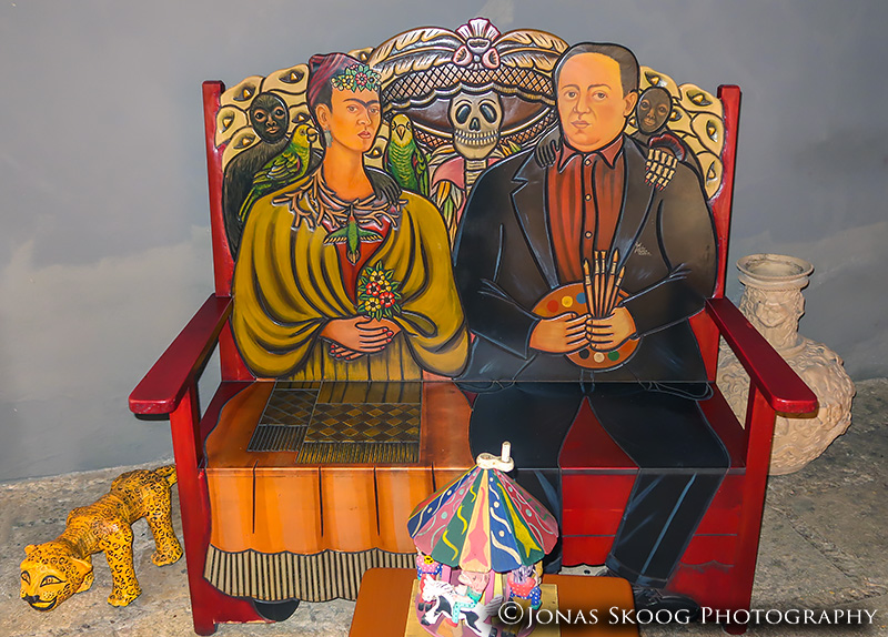 Casa de los Venados-Mexican Folk Art Museum-Valladolid Mexico Painted decorative chair