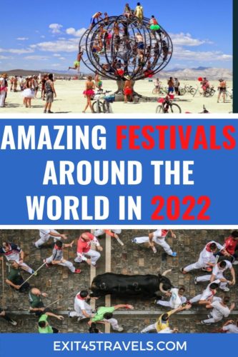 Exit45 Travels - Biggest Festivals in the World PIN IMAGE