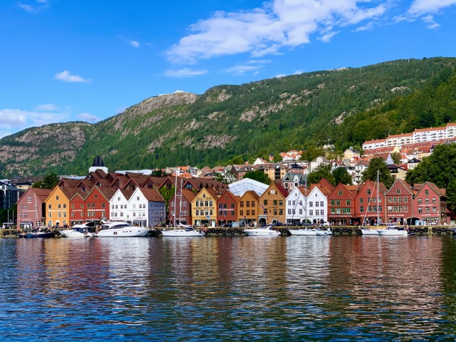 June Festivals-Bergen International Festival on bergen harbour