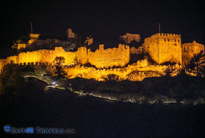Exit45 Travels Things To Do in Alanya Castle at Night Small