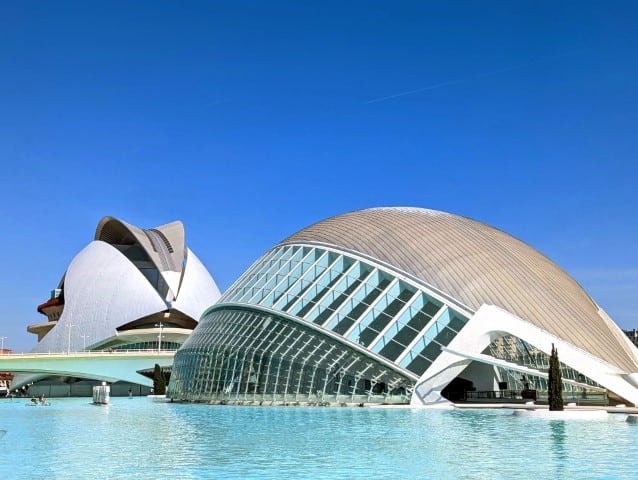 The City of Arts and Sciences building in Valencia