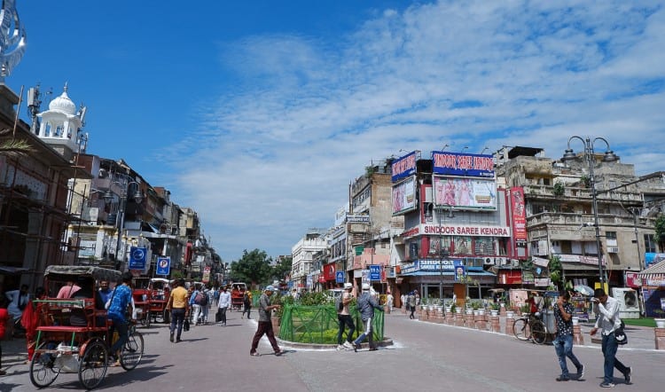 street scene in india
