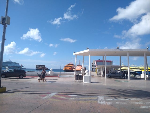 ferry terminal on cozumel