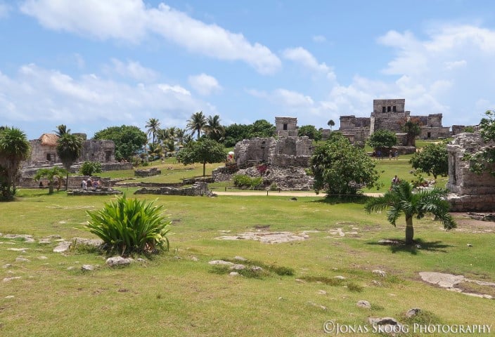 tulum archaeological site in mexico in september